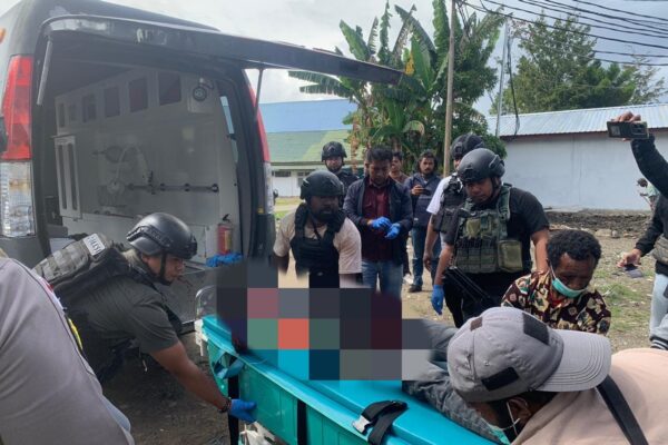 Satgas Gakkum Ops Damai Cartenz langsung bergerak cepat ke lokasi kejadian (Foto: Satgas Ops Damai Cartenz)