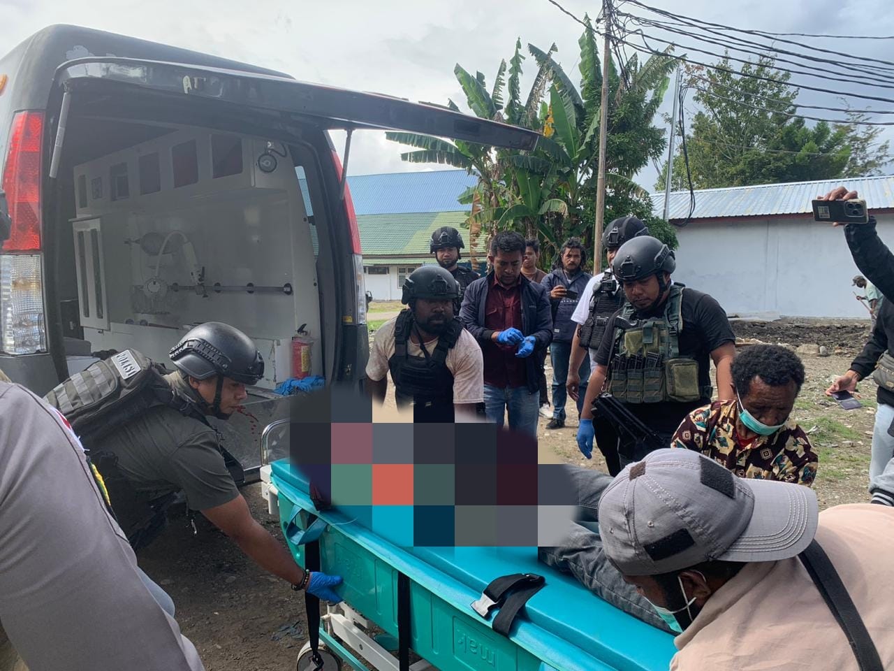 Satgas Gakkum Ops Damai Cartenz langsung bergerak cepat ke lokasi kejadian (Foto: Satgas Ops Damai Cartenz)