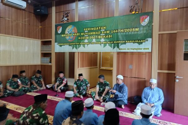 Kodim Bekasi Gelar Peringatan Maulid Nabi Muhammad Saw 1447 H
